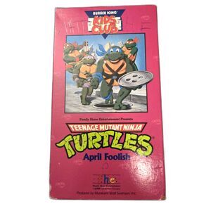 Teenage Mutant Ninja Turtles VHS April Foolish Burger King Kids Club